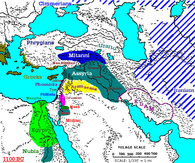 1100 - 1000 BC