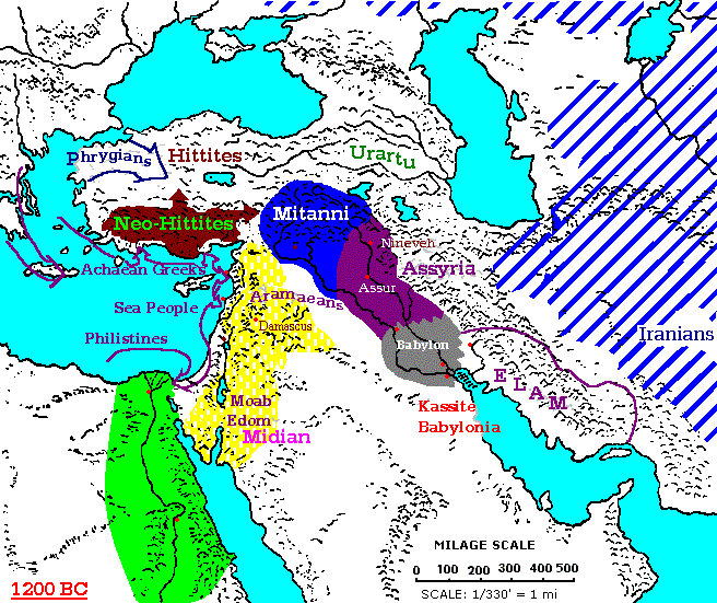 1200 - 1100 BC