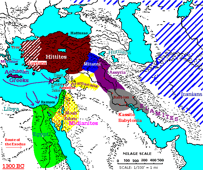 1300 - 1200 BC