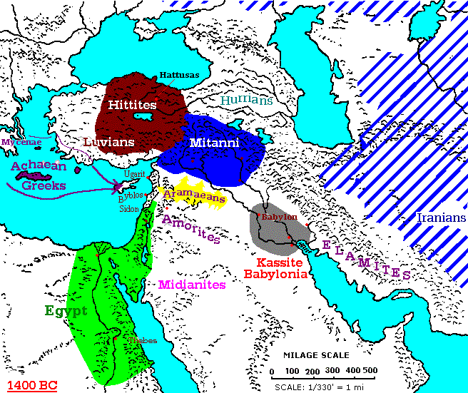 1400 - 1300 BC